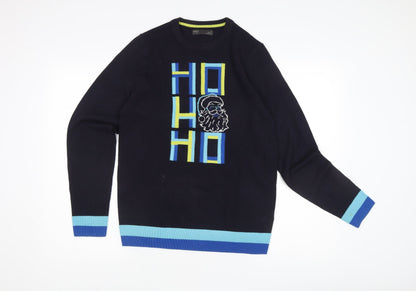 Additional front view of Marks & Spencer Women's Black S Christmas Jumper