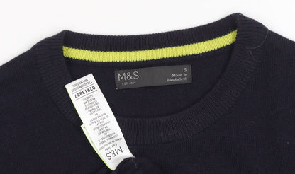 Close-up detail of Marks & Spencer Women's Black S Christmas Jumper