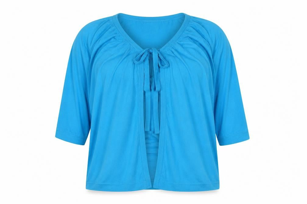Windsmoor Women's Blue Cape Jumper L 3/4 Sleeve