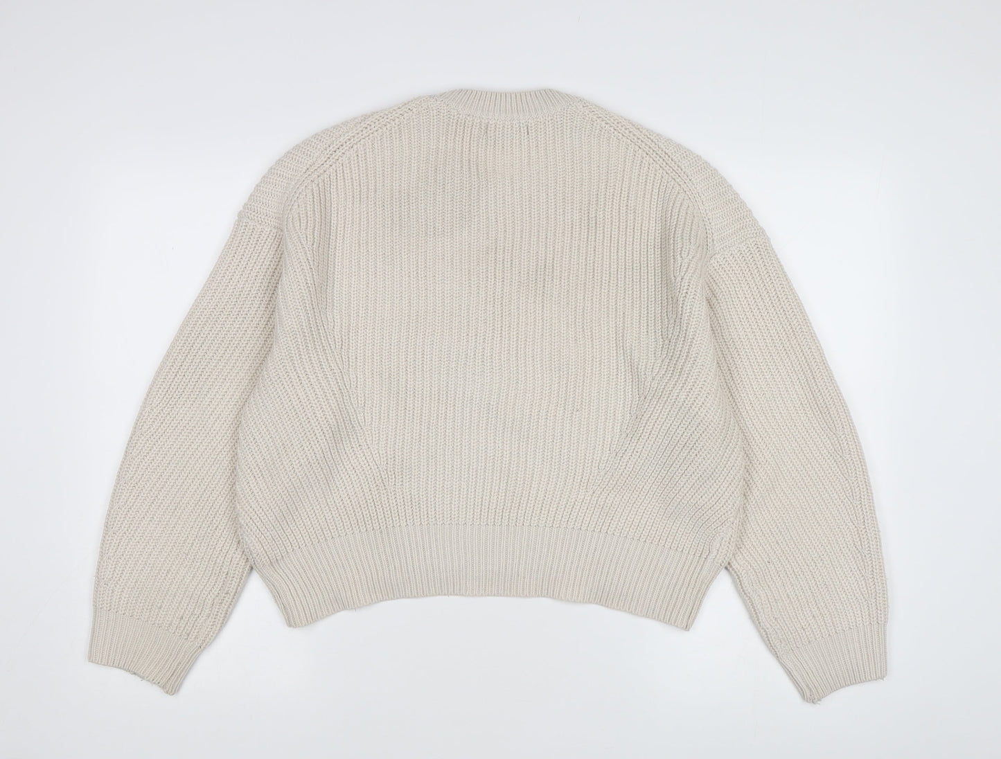 New Look Women's Beige Knit Pullover Jumper S