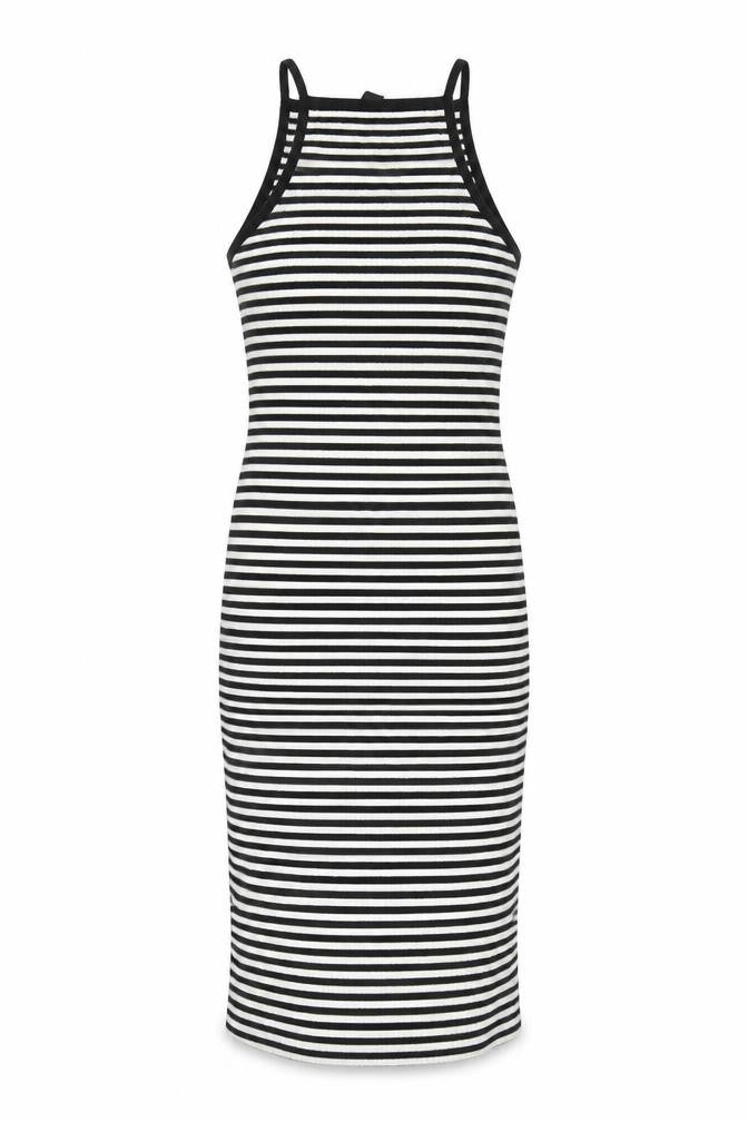 Atmosphere Women's Black Striped Midi Slip Dress - Size 12