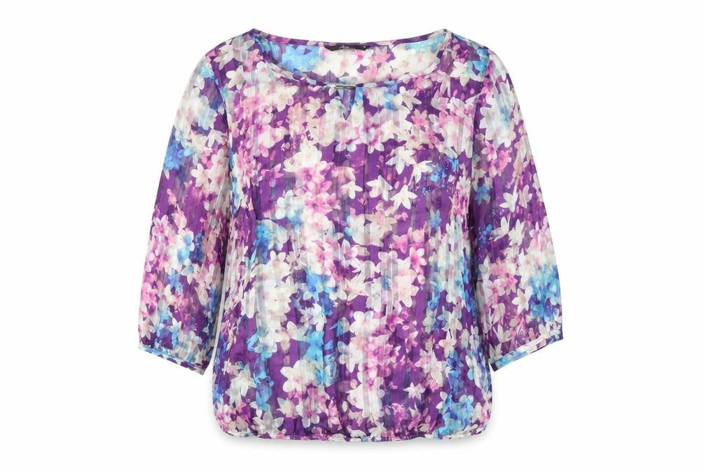 Bonmarché Women's Multicoloured Floral Tunic Blouse Size 18