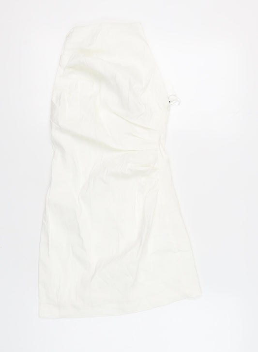 Zara Women's White Slip Dress Size S