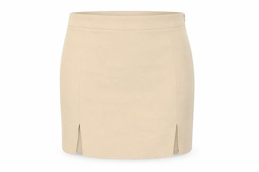 Missguided Women's Beige Straight Pencil Skirt Size 16