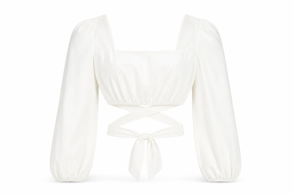 Missguided Women's White Wrap Blouse UK Size 14