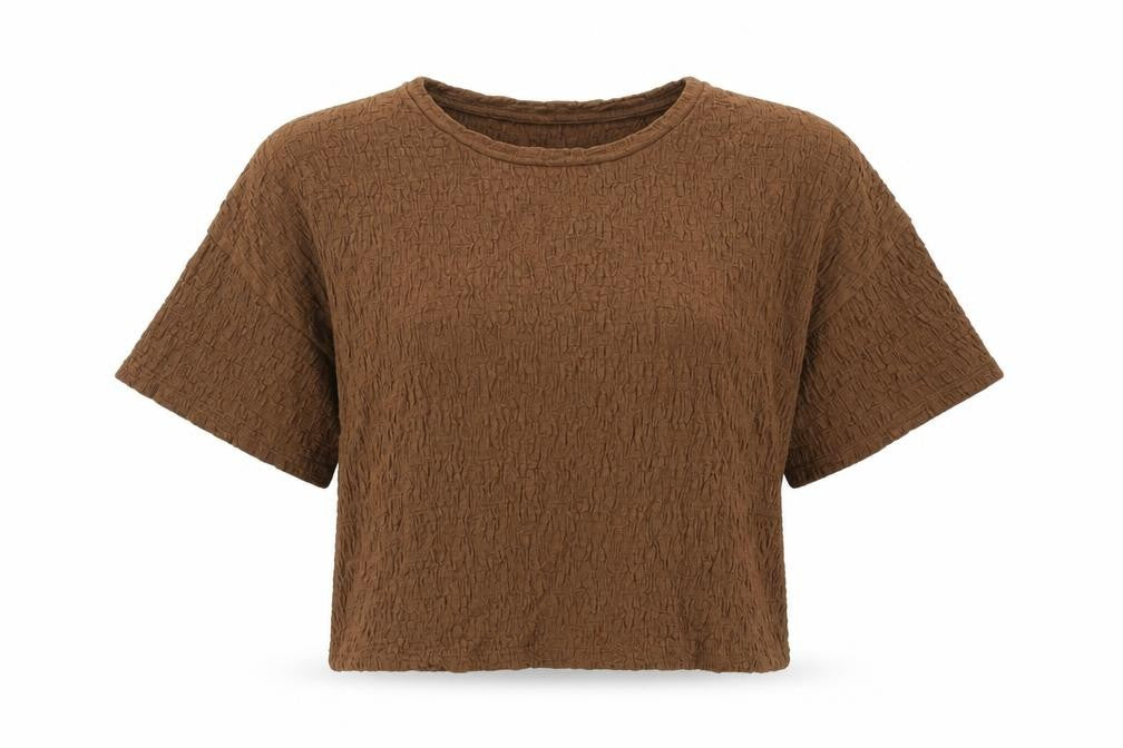 Pep&Co Women Brown Basic T-Shirt M