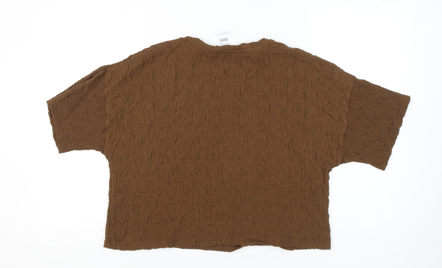 PEP&CO Women Brown Basic T-Shirt M