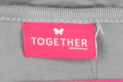 Together Women Multicoloured Tunic Size 14 V-Neck