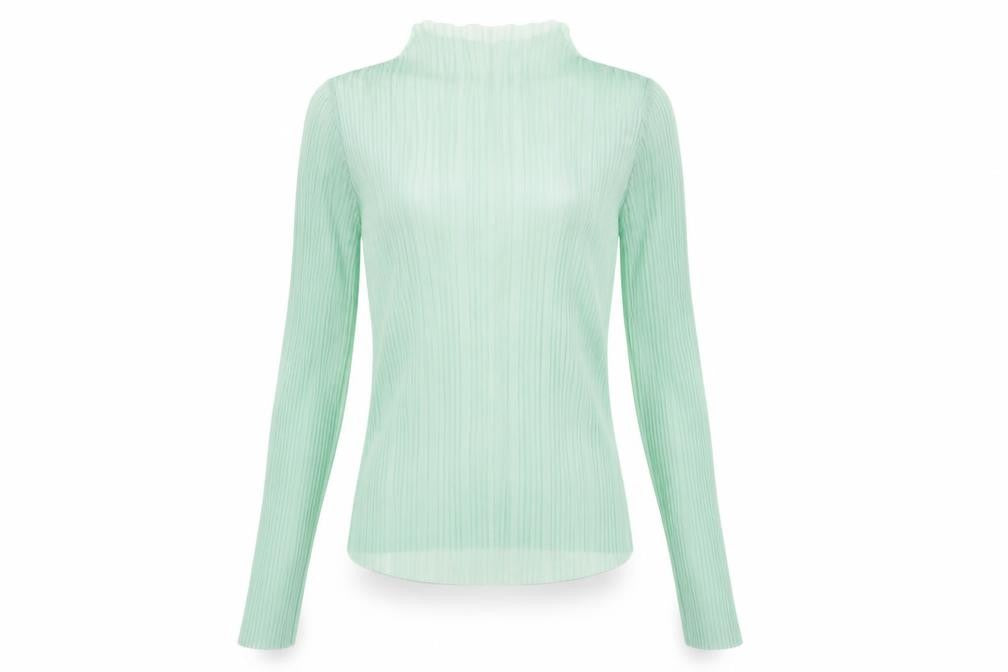 ASOS DESIGN Women Green Blouse Size 8 Long Sleeve Basic