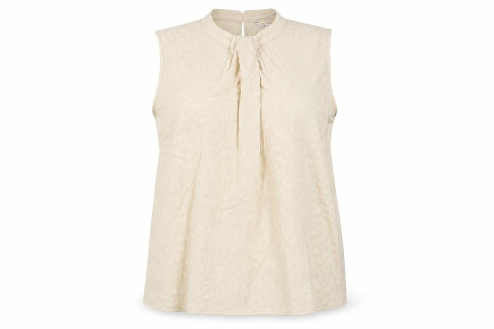 Tu Women's Beige Blouse Size 16 Sleeveless New