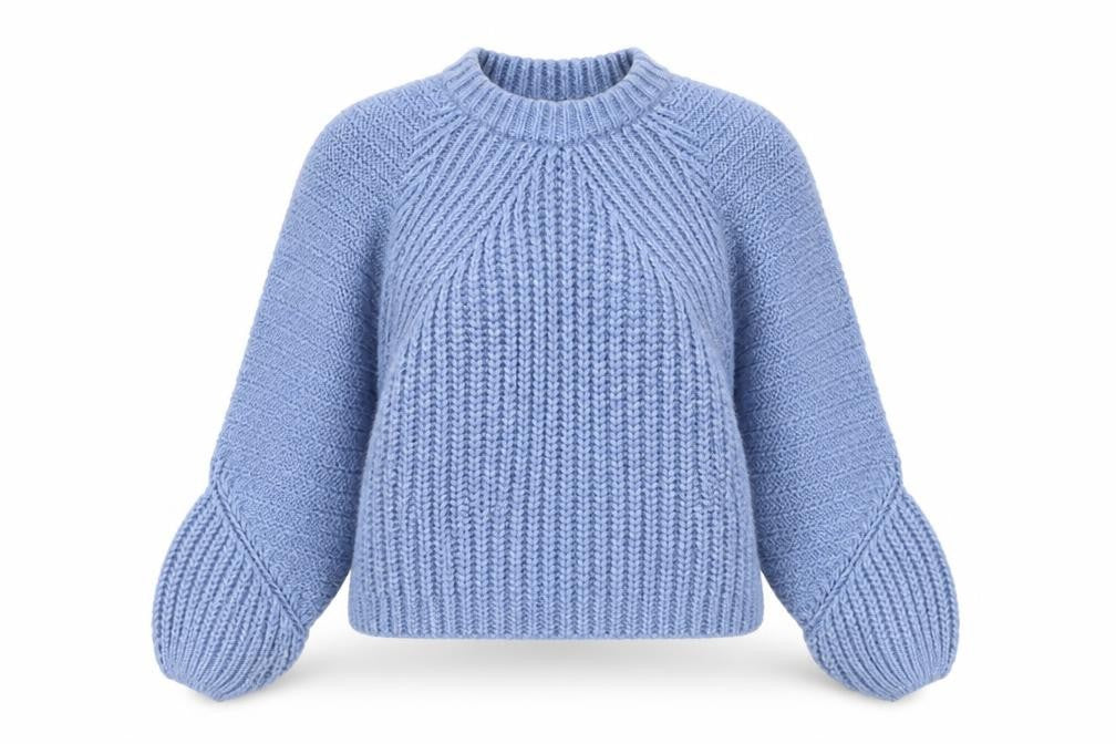 ASOS DESIGN Women's Blue Crew Neck Pullover Jumper