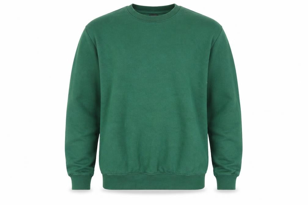 H&M Men's Green Pullover Sweatshirt, Size S, Relaxed Fit
