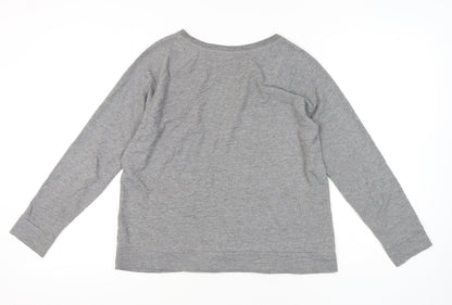 H&M Women's Grey Sweatshirt Size 12 Pullover Crew Neck
