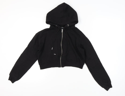 PrettyLittleThing Women's Black Full Zip Hoodie S