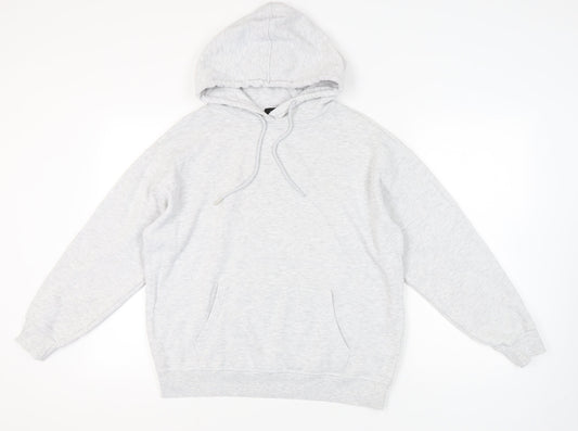 New Look Grey Unisex Pullover Hoodie M, Casual Comfort