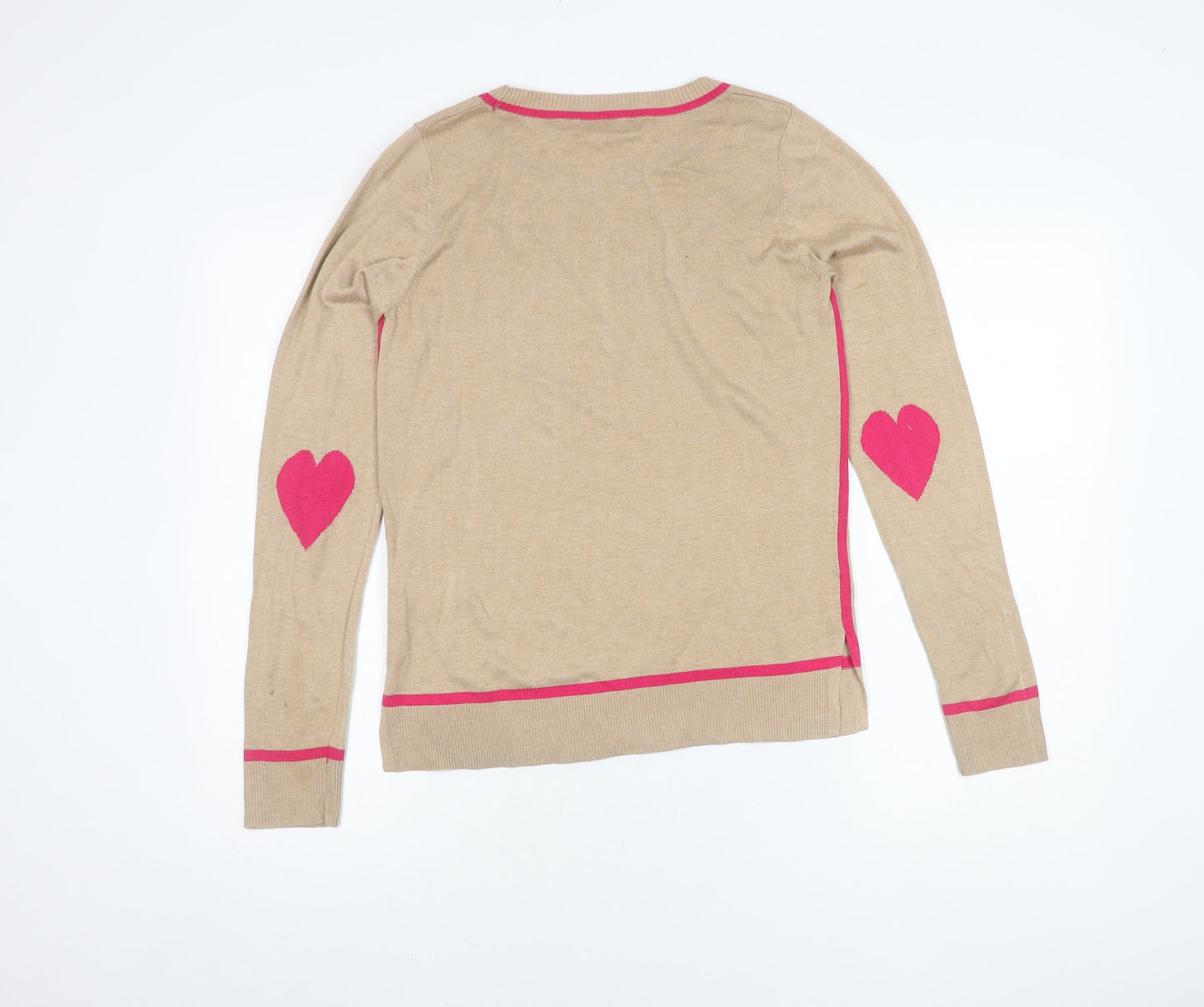 Next Women's Beige Round Neck Jumper Size 8