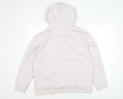 H&M Womens White Pullover Hoodie Size 12