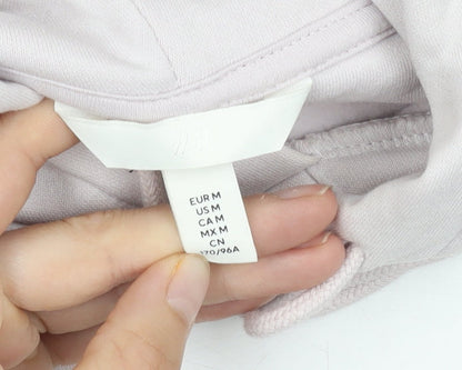 H&M Womens White Pullover Hoodie Size 12