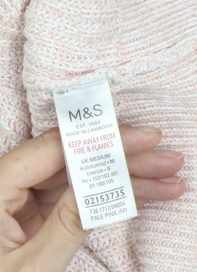 Marks and Spencer Women's Pink Pullover Jumper