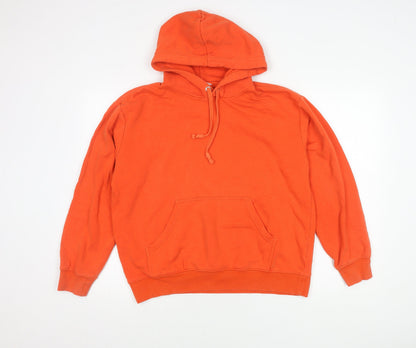 H&M Womens Orange Hoodie Pullover - Size 12