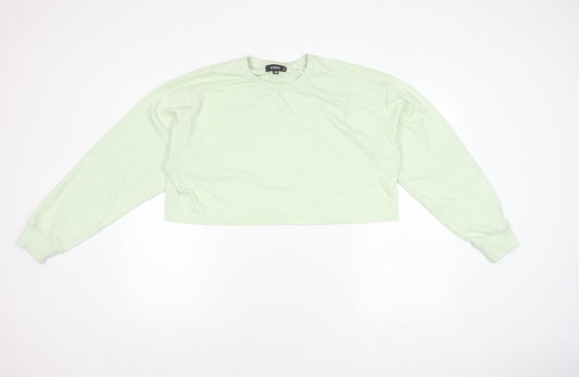 Missguided Women's Green Pullover Sweatshirt Size 14
