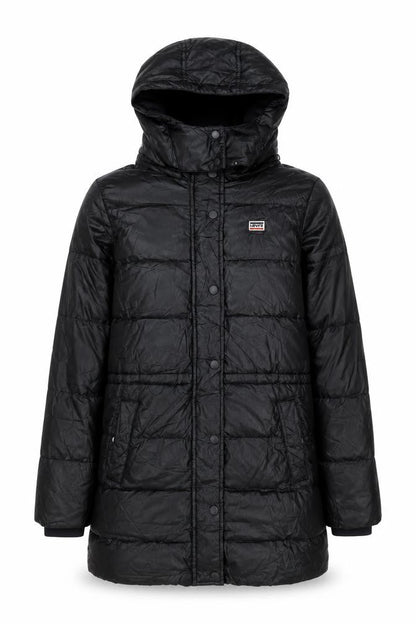 Levi's Women's Black XS Puffer Jacket with Hood