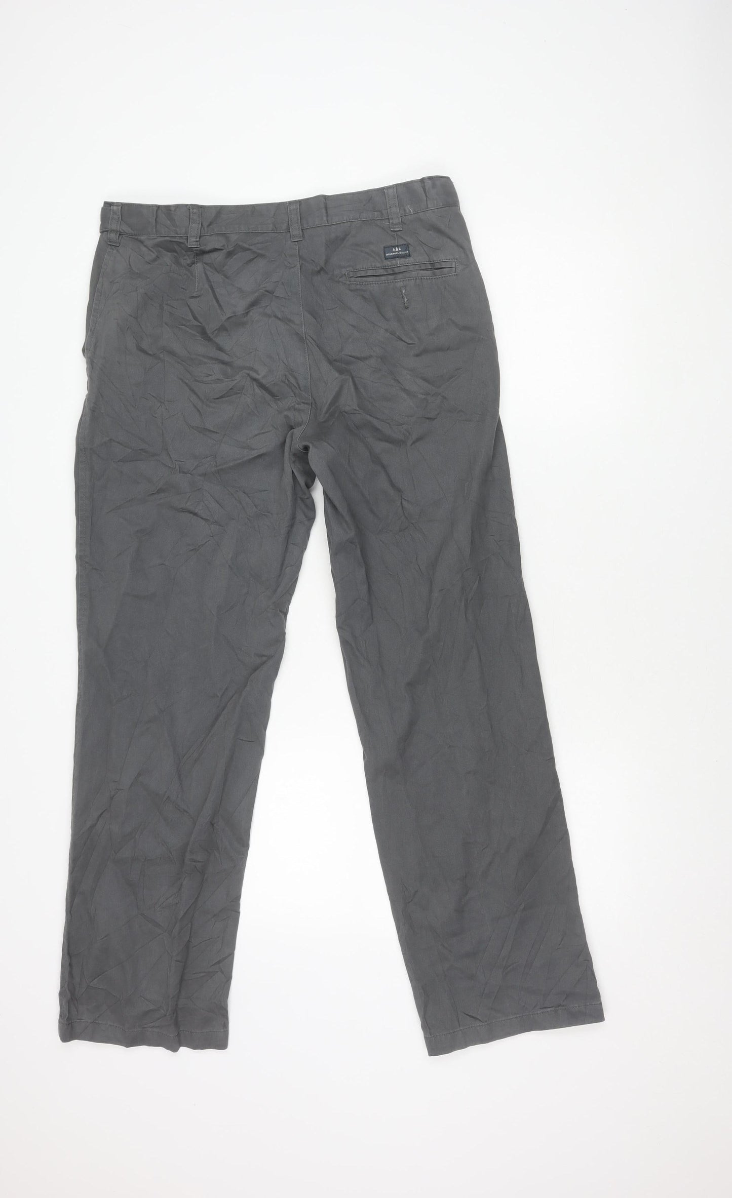 BHS Women's Grey Chino Trousers Size 34