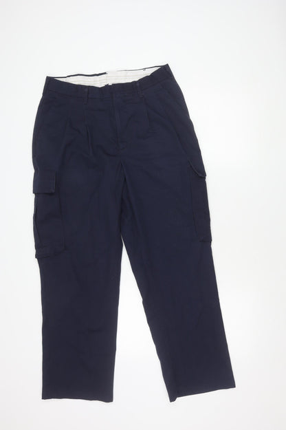 Additional front view of WearGuard Men's Blue Cargo Trousers M Regular Fit