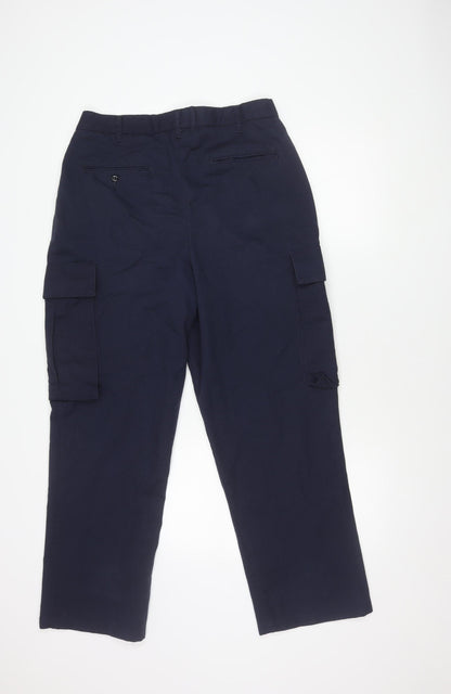 Back view of WearGuard Men's Blue Cargo Trousers M Regular Fit