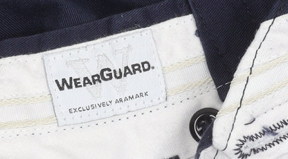 Close-up detail of WearGuard Men's Blue Cargo Trousers M Regular Fit