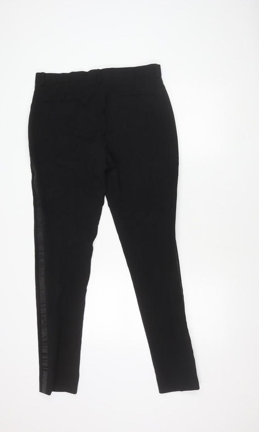 ASOS Women's Black Straight Leg Trousers Size 12