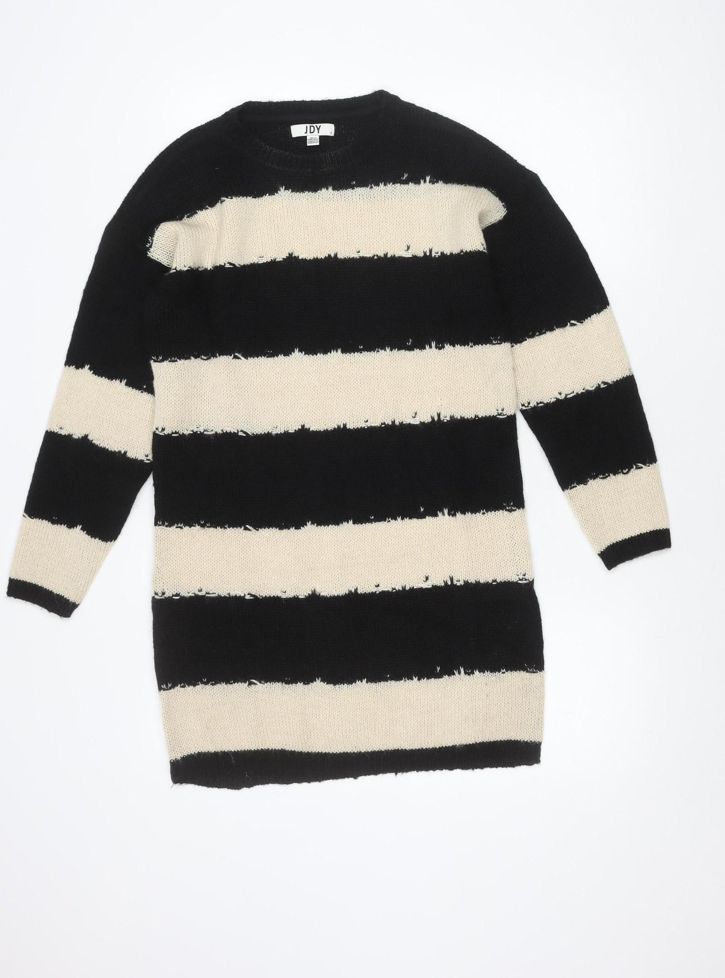 JDY Women's Black Striped Pullover Jumper S