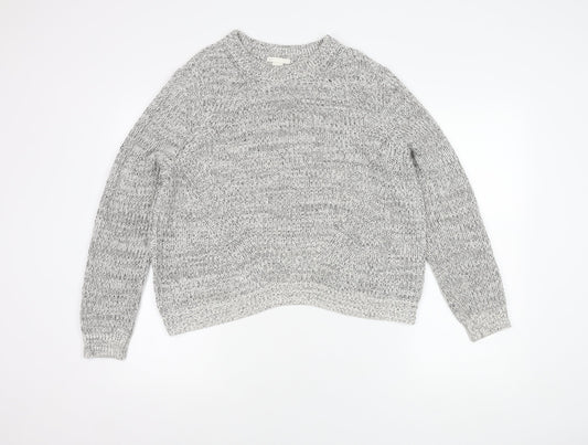 H&M Women’s Grey Chunky Knit Jumper, L, Casual