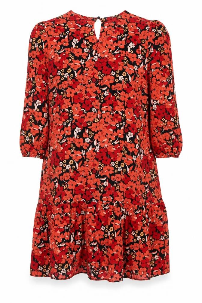 George Women's Multicoloured Floral Dress, Size 14