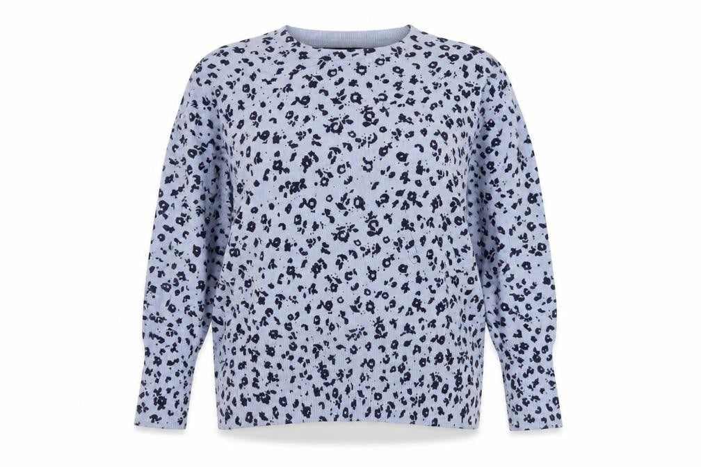 Marks & Spencer Women's Blue Print Jumper UK 16