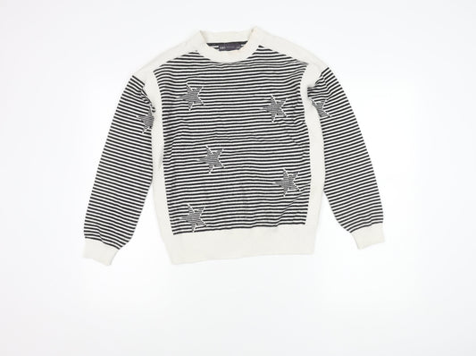 Marks and Spencer Women's Multicoloured Striped Jumper S