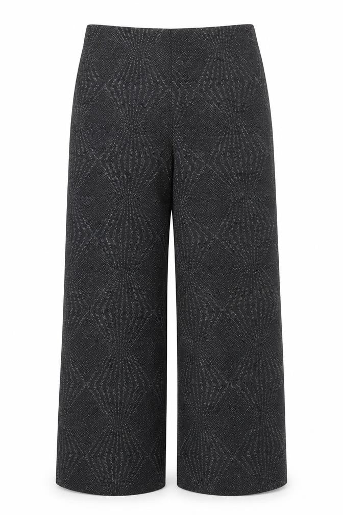 George Women's Black Wide-Leg Trousers Size 14
