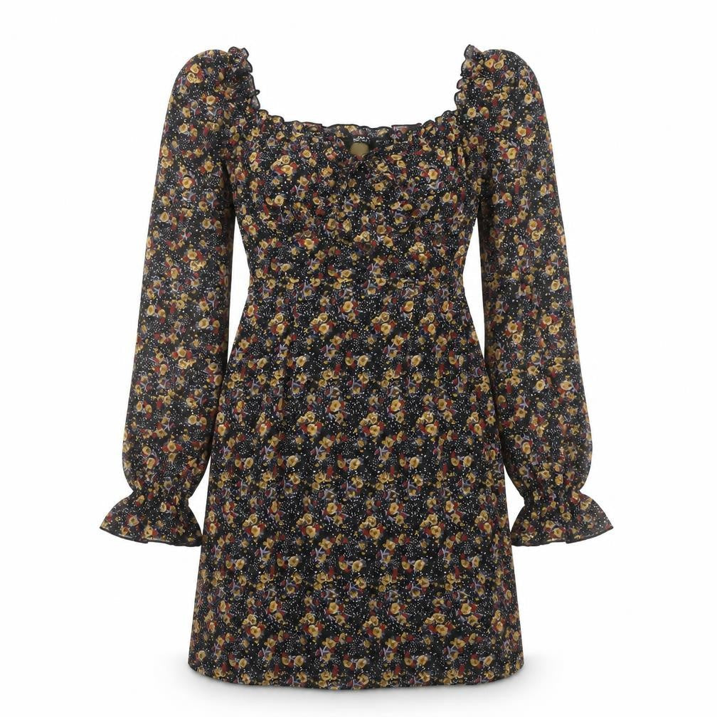 Nasty Gal Women's Floral A-Line Short Dress 8 Multicoloured