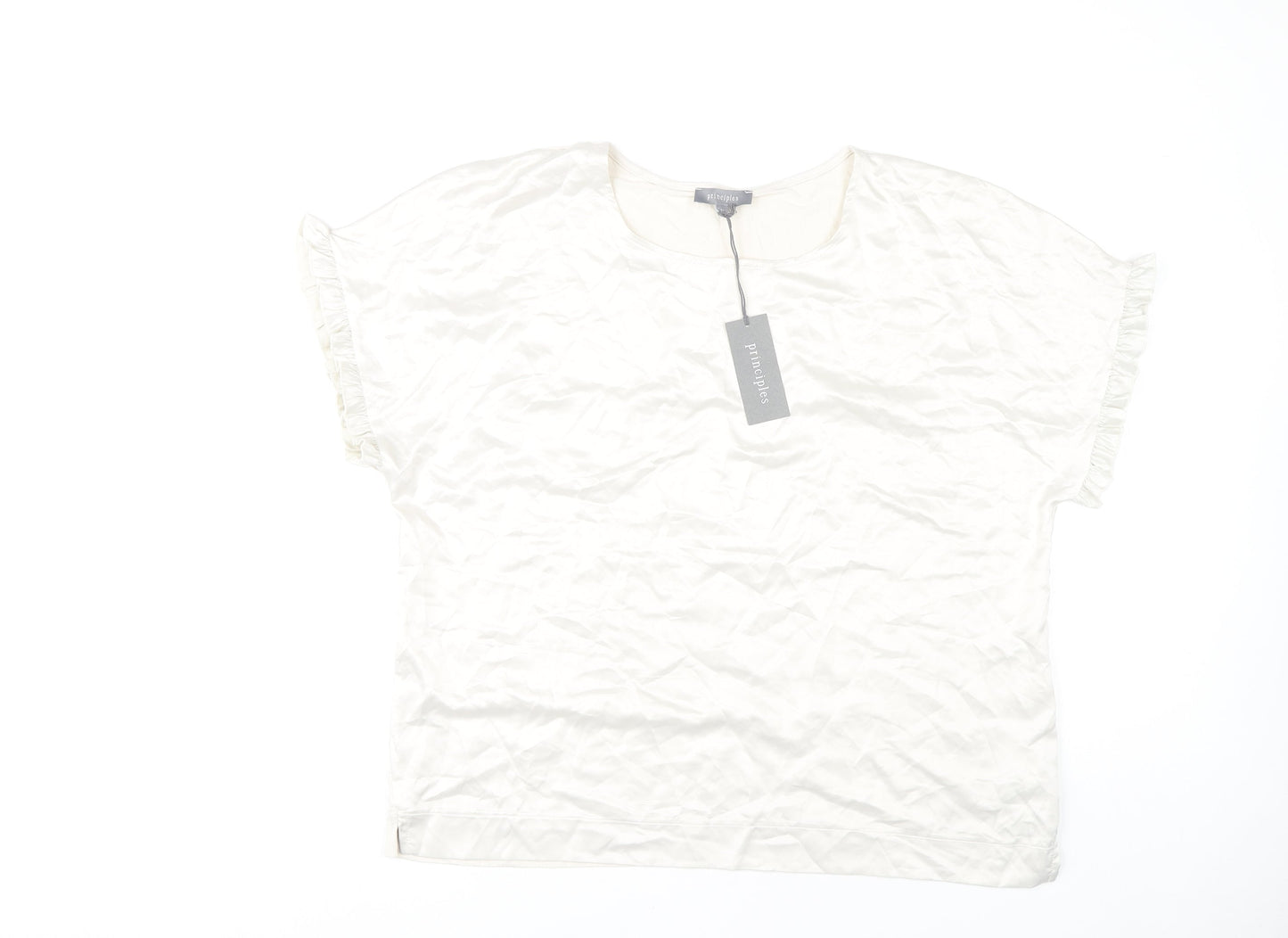 Principles Women's Ivory Round Neck Top Size 18