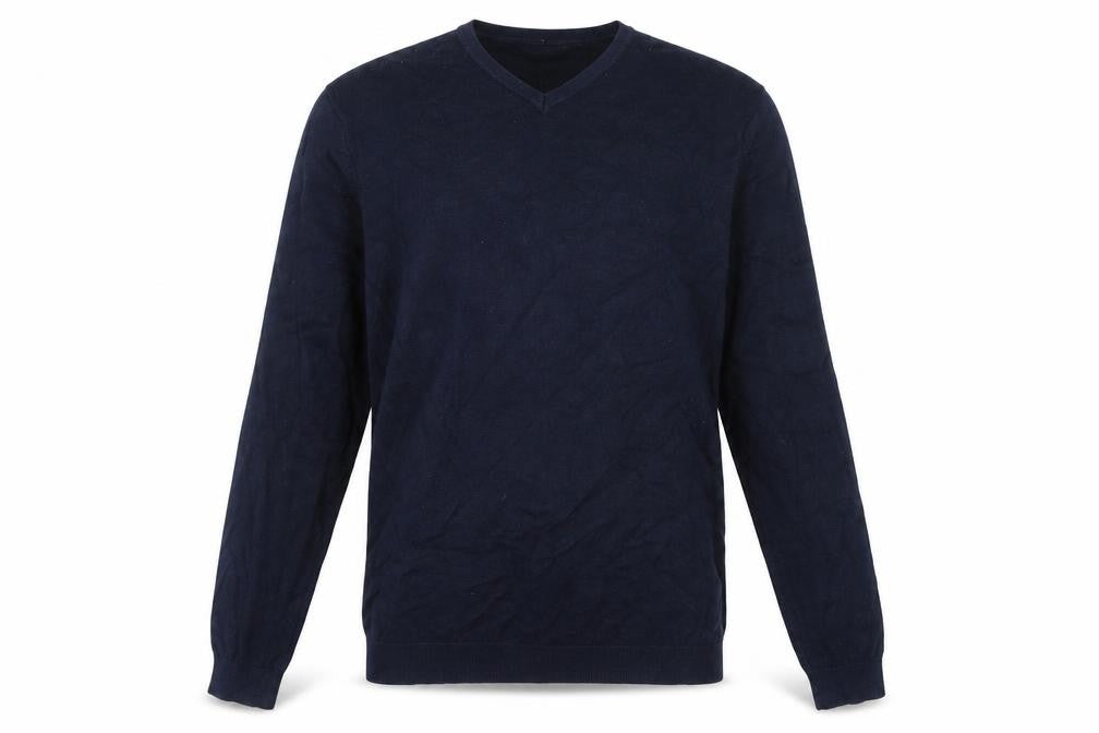 Zara Man Blue Pullover Jumper V-Neck M