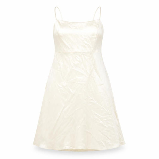 Zara Women's Ivory Slip Dress Size 12 Sleeveless