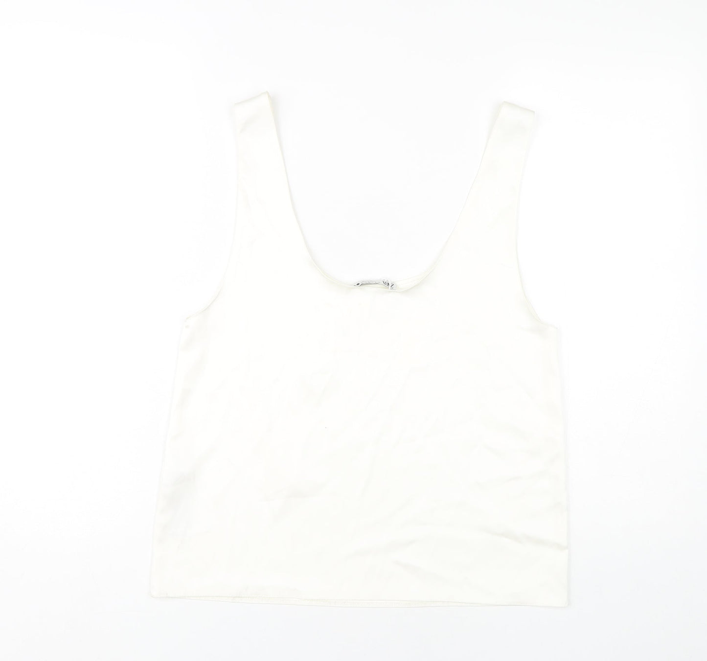 Zara Women's White Tank Top Size 8 Casual Sleeveless
