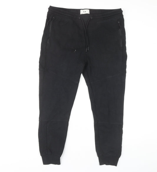 C&A Men's Black Jogger Trousers Size M