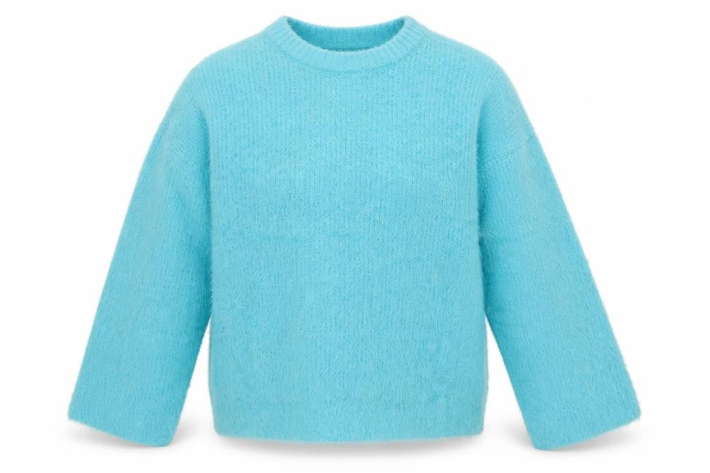 River Island Women's Blue Crew Neck Jumper Size L