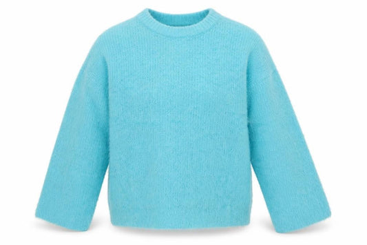 River Island Women's Blue Crew Neck Jumper Size L