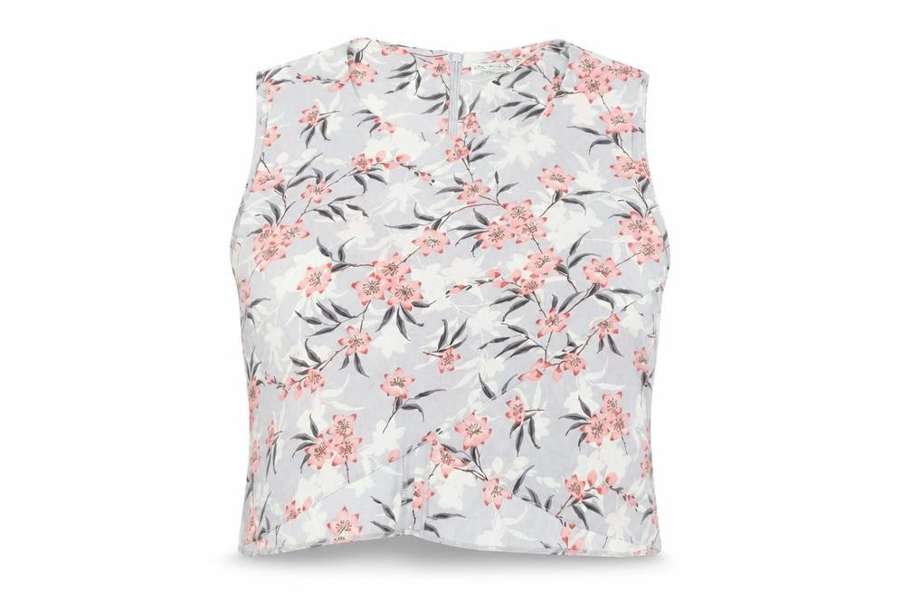 Miss Selfridge Women's Floral Cropped Top Size 16