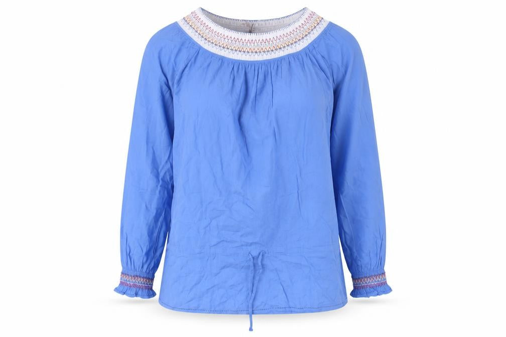 Replay Women's Blue Long Sleeve Blouse, Size S