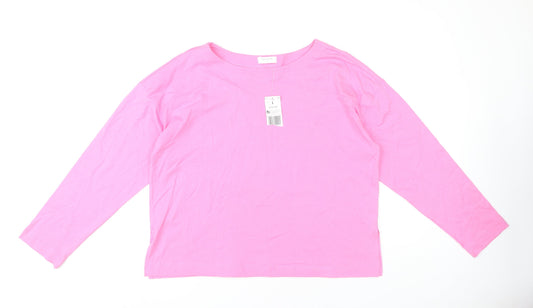 Papaya Women's Pink Long Sleeve Top L