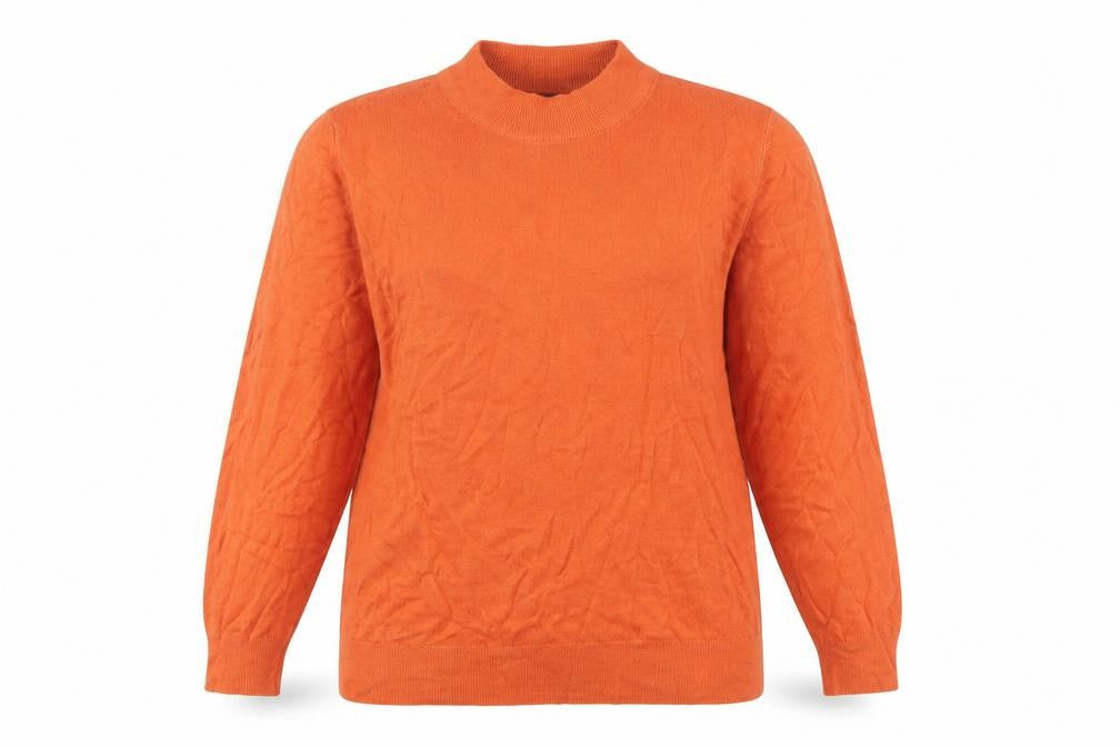 Marks & Spencer Women's Orange Mock Neck Jumper