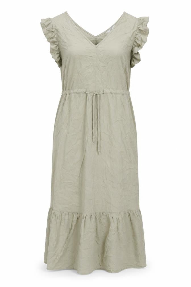 b.young Women's Green Flutter Sleeve Dress Size 12
